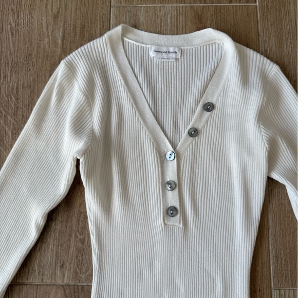 Lovers and Friends Kenny Midi Dress in Ivory - Picture 4 of 6